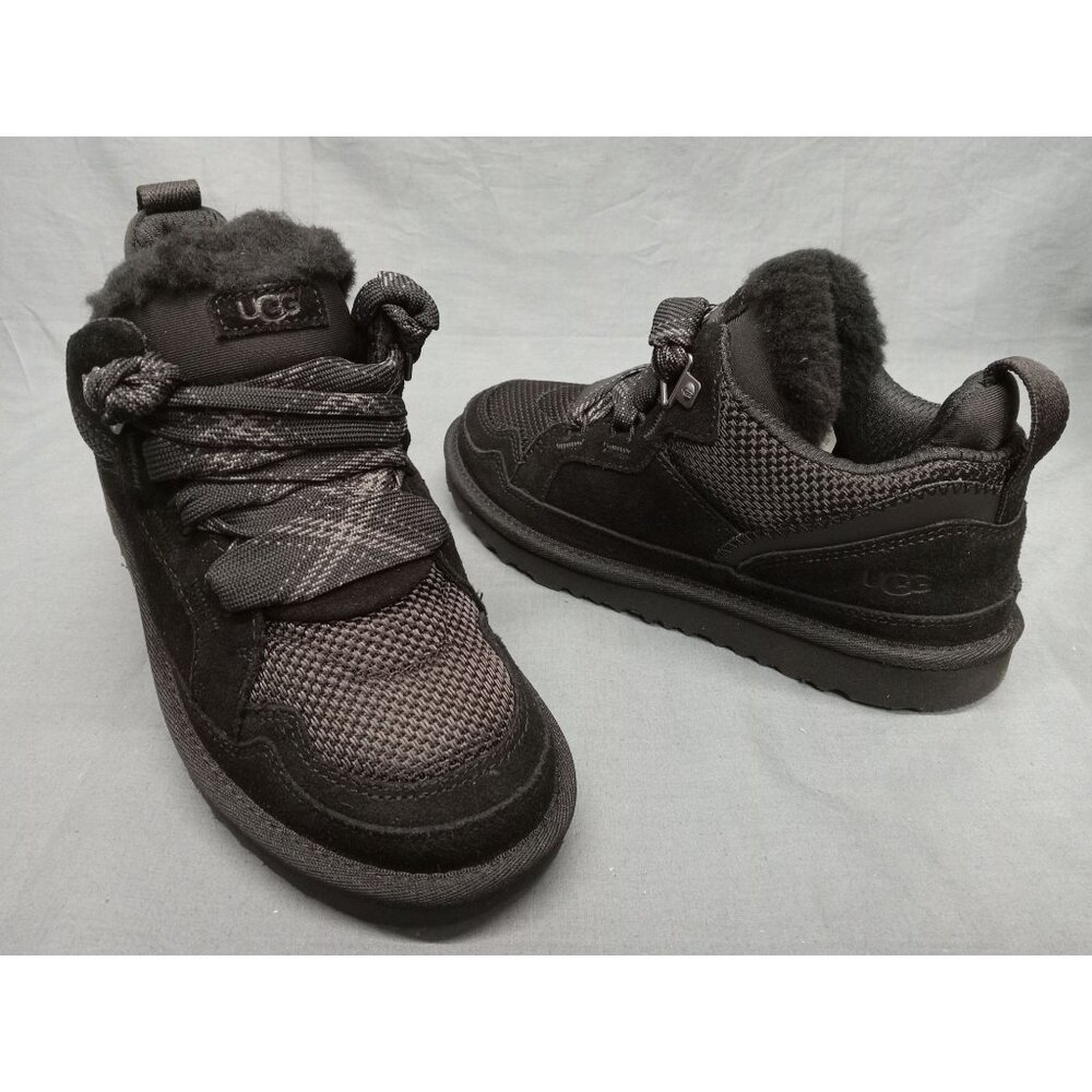 UGG Australia Boys T LOWMEL Lace-Up Black Size 12 NEW NO BOX!